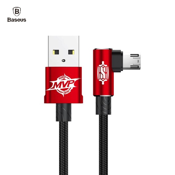 کابل تبدیل USB به microUSB باسئوس مدل MVP Elbow طول 2 متر